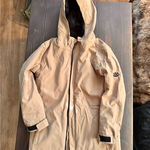 686 Tan and Black Lily Insulated Jacket Girls size XL